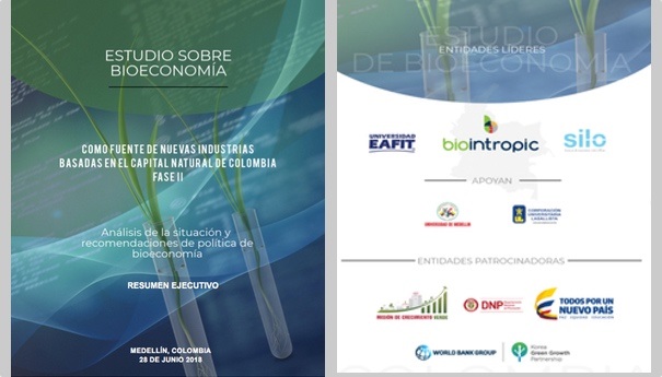 Portada y logos estudio de Bioeconomía Biointropic